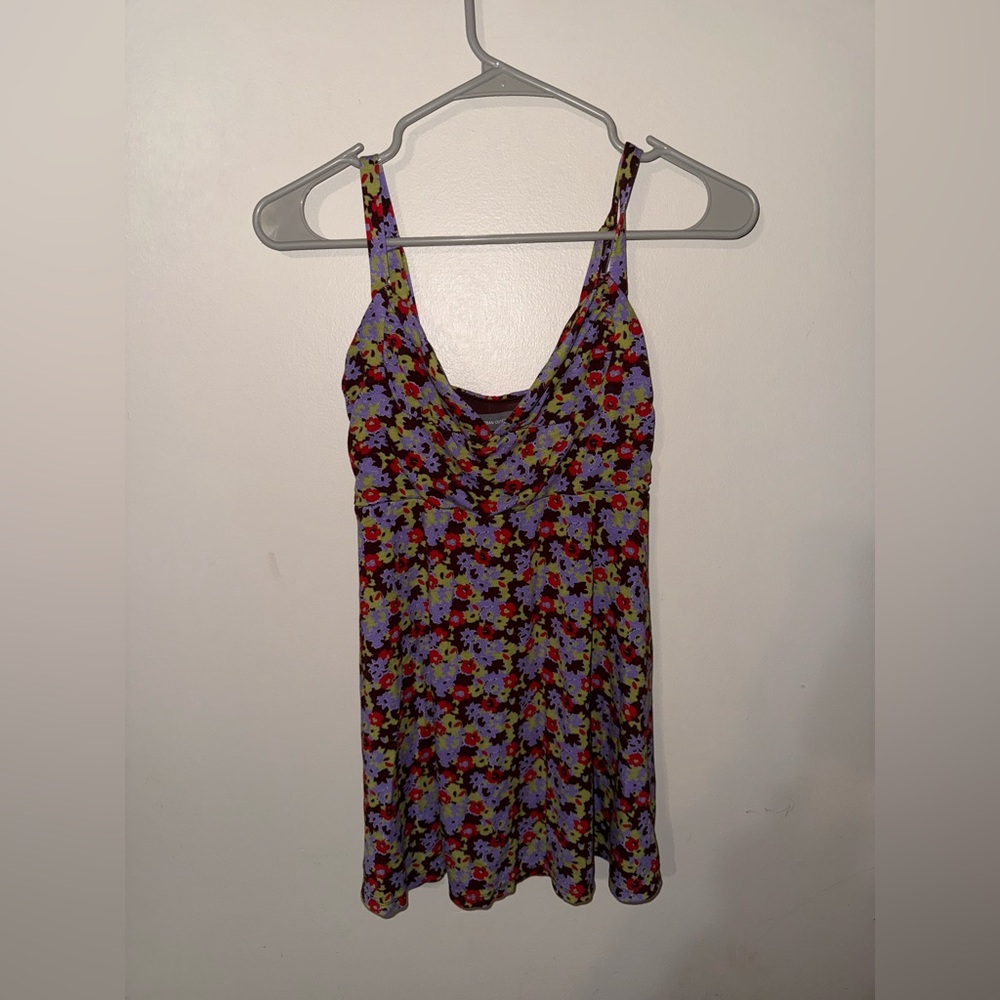 Urban Outfitters Purple Marianne Ditsy Print Mini Dress Small